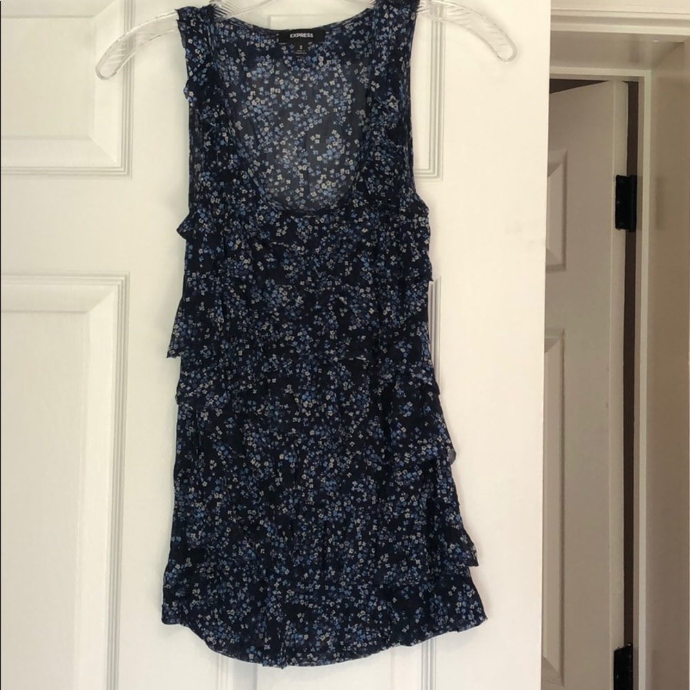 Express ruffle tank top
